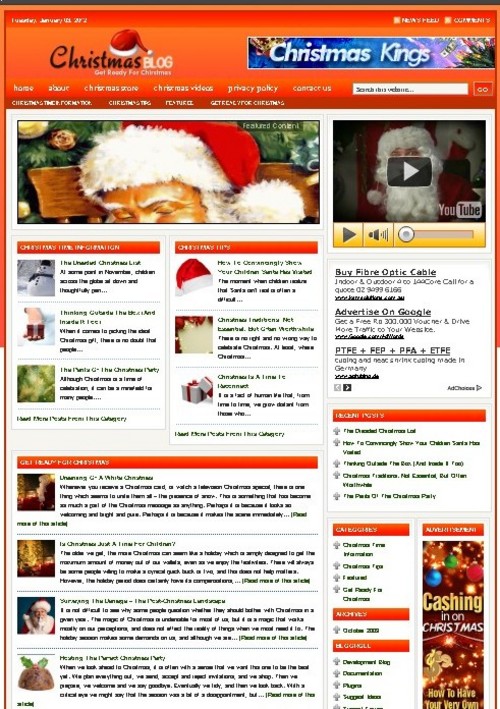 Product picture Christmas Plr Niche Blog (Wp 3.x.x)