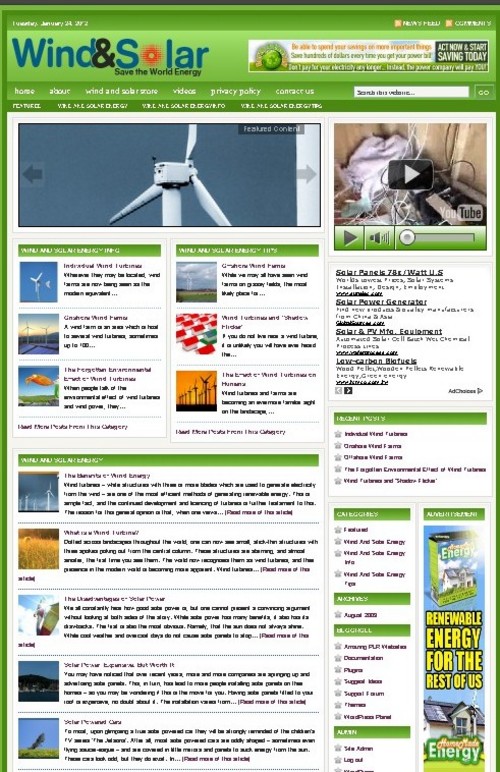 Product picture Windsolar Plr Niche Blog (Wp 3.x.x)