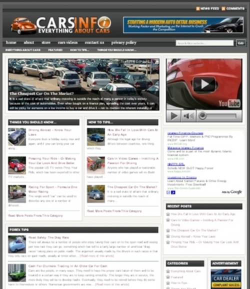 Product picture Cars Plr Niche Blog (Wp 3.x.x)