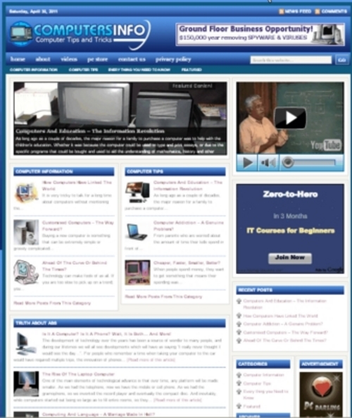 Product picture Computer Plr Niche Blog (Wp 3.x.x)