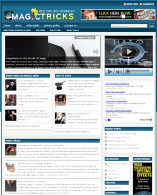 Product picture Magic Tricks Plr Niche (Wp 3.x.x)