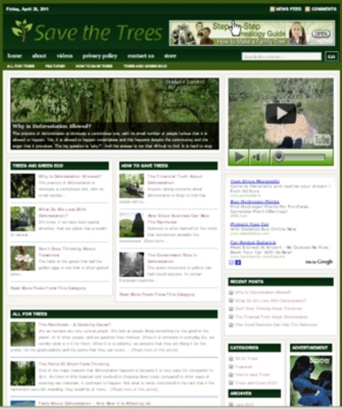 Product picture Tree Plr Niche Blog (Wp 3.x.x)