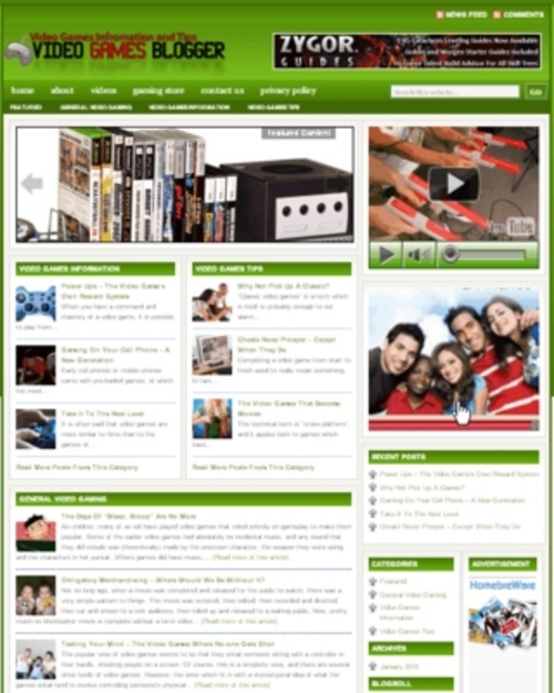 Product picture Video Game Plr Nihe Blog (Wp 3.x.x)