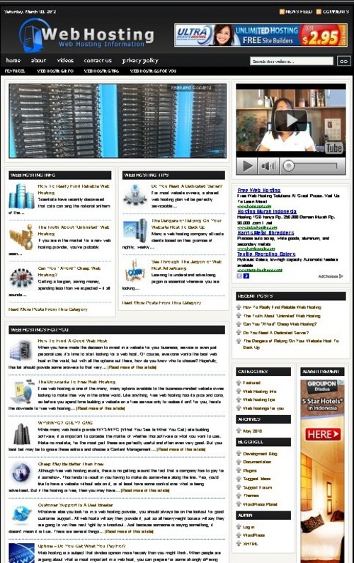 Product picture Webhosting Plr Niche Blog (Wp 3.x.x)