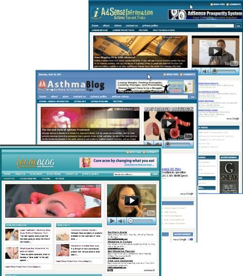 Product picture 3 Niche Blog (Acne,Adsense,Asthma)